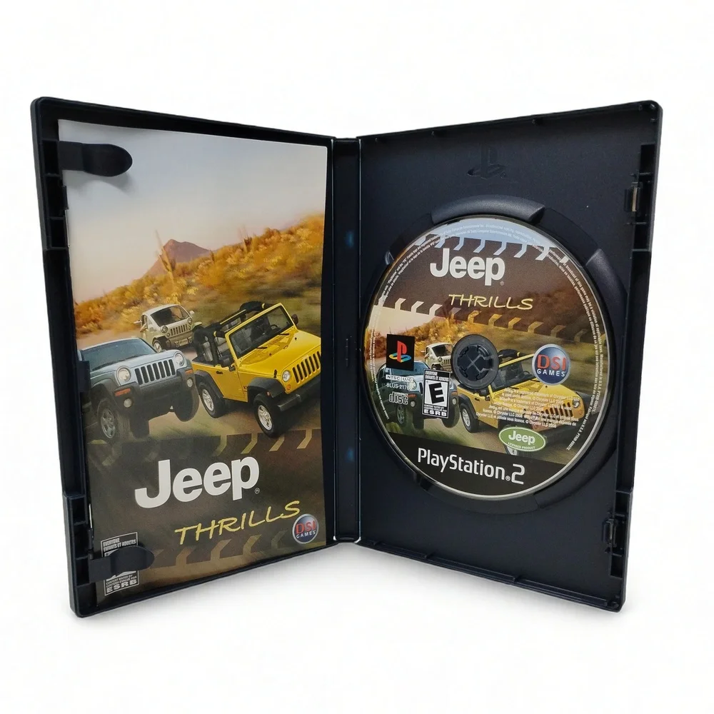Jeep Thrills PS2 Game Complete CIB Sony PlayStation 2 Offroad Racing Sim Arcade